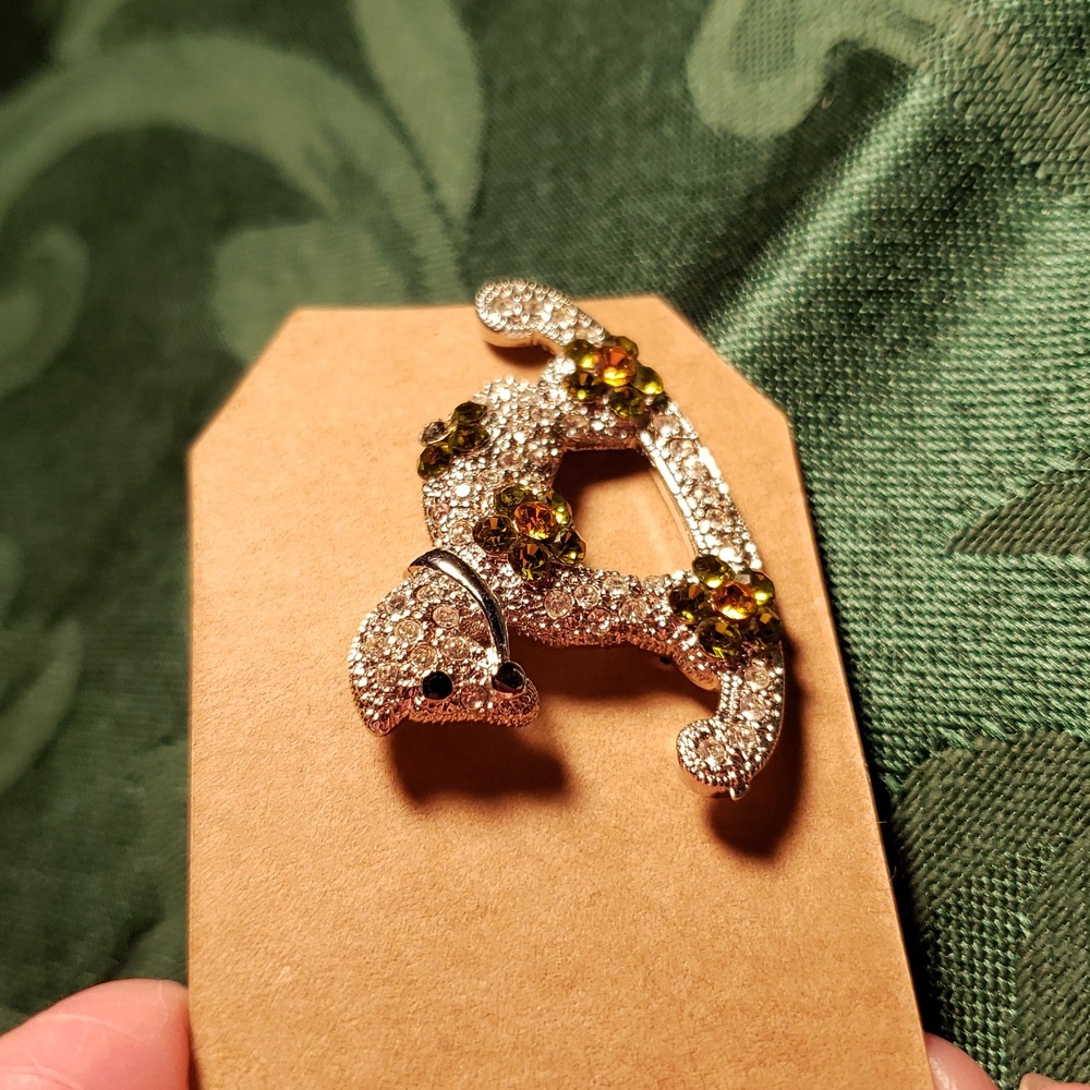 Brooch Rhinestone Rocking Horse - Picture 2 of 6